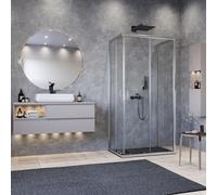 OLIMPO DOCCE - Box doccia 3 lati trasparente 195 6mm MATIAS - 80x110x80