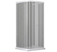 OLIMPO DOCCE - Box doccia a soffietto su tre lati in pvc ingresso centrale - 70x90x70