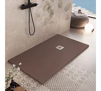 OLIMPO DOCCE - Piatto doccia in marmo resina Marrone pietra cemento PLUS - 90x200