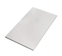 OLIMPO DOCCE - Piatto doccia in marmoresina Bianco effetto pietra cemento MAKA - 90x100