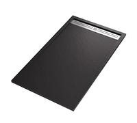 OLIMPO DOCCE - Piatto doccia in marmoresina NERO effetto pietra cemento RELAX - 70x180