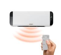 Olimpo Termoventilatore a Muro con Timer Termoconvettore elettrico da parete con elementi in Ceramica 2000W Display LCD e Telecomando