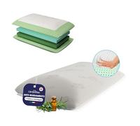 OlimpoFLEX Apollo | Cuscino in Bio Memory Foam e Oli Essenziali Ortopedico Effetto Antirussamento da Letto 72x42cm Guanciale Ergonomico con Federe in Omaggio - Made in Italy 100%