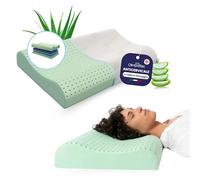 OlimpoFLEX Artemis | Cuscino in Bio Memory Foam e Aloe Vera Cervicale Ortopedico da Letto 72x42cm Guanciale Ergonomico e Traspirante con Federe in Omaggio - Made in Italy 100%