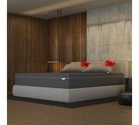 OlimpoFLEX Sceicco | Materasso Matrimoniale 160x195 Sfoderabile Altezza 20 cm a 7 Zone di Portanza Differenziata con Fodera Ultra Traspirante in Cotone e 2 Cuscini in Omaggio - Made in Italy 100%