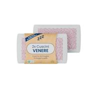 OlimpoFLEX Venere | Coppia di Cuscini in Bio Memory Foam Ortopedico Effetto Antirughe da Letto 72x42cm Guanciale Ergonomico e Traspirante con Federe in Omaggio - Made in Italy 100%