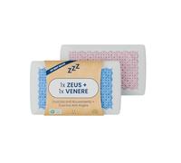 OlimpoFLEX Zeus+Venere | Coppia di Cuscini in Bio Memory Foam 72x42cm Guanciale Ortopedico da Letto Antirussamento e Cuscino Effetto Antirughe Traspirante con Federe Omaggio - Made in Italy 100%