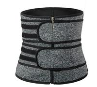 OLIns Uomo Cintura Snellente Lombare Supporto Schiena pancera Contenitiva Shaper Corsetto Dimagrante Waist Trainer Regolabile per Palestra Fitness (Color:Gray,Size:3XL)