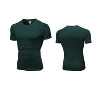 OLIns Uomo Fitness T-Shirt Maglia Compressione Asciugatura Rapida Elastico Allenamento (Green,M)