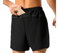 OLIns Uomo Shorts Asciugatura Veloce Palestra Corsa Calzoncini con Tasca (Black,L)