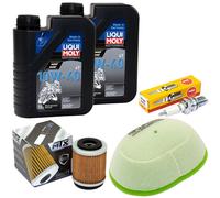 Olio 2L Manutenzione per Yamaha Tt 350 1TJ 3GJ 86-95 Set Filtro Aria Candela