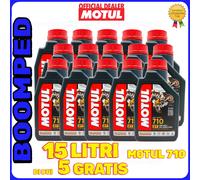 OLIO 2T MOTUL 710 100% SCOOTER SINTETICO OLIO MISCELA ANTIFUMO 15 LT 15MO01