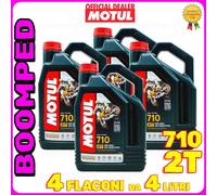 OLIO 2T MOTUL 710 100% SCOOTER SINTETICO OLIO MISCELA ANTIFUMO 16 L (4X4) 04MO15