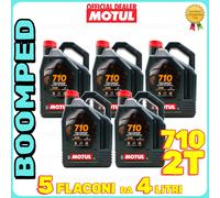 OLIO 2T MOTUL 710 100% SCOOTER SINTETICO OLIO MISCELA ANTIFUMO 20 L (5X4) 05MO15