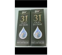 OLIO 31 Just 2 PEZZI Da 75 Ml l'unico ORIGINALE SVIZZERO CON 31 ERBE .