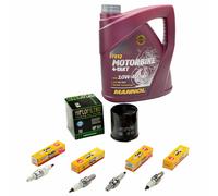 Olio 4L Kit Diagnosi Auto per Honda CBR 600 F PC25 PC31 1991-98 Filtro + Candele