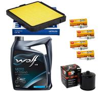 Olio 4L Manutenzione Set Filtro Aria Candele per BMW K 100 K100 K589 1982-92