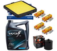 Olio 4L Manutenzione Set Filtro Aria Candele per BMW K 1100 Lt Rs K589 90-98
