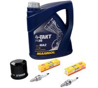 Olio 4L per Honda CB 500 PC32 CB500 1996-2003 Ispezione Pacchetto Filtro Candele