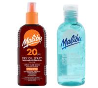 Olio abbronzante Malibu SPF20 200 ml + gel doposole 100 ml