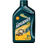 Olio ADVANCE SX2 scooter lubrificante inerale 1L 2T per motocicli SHELL