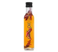 Olio al Peperoncino 250 ml - Olio Infuso con Peperoncino Secco - Per Cucina e Condimenti - Bottiglia in Vetro