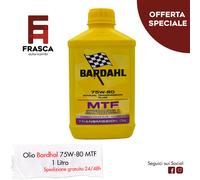 OLIO AUTO BARDAHL MTF 75W80 GL-4 TRASMISSIONI MANUALI DIFFERENZIALI SYNT 1 LITRO