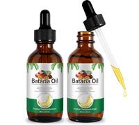 Olio batana per capello (60 ml): elimina le doppie punte, previene la caduta, ripara i capelli e la pelle danneggiati, confezione da 2
