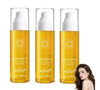 Olio botanico per il corpo, con alghe Wakame, oli di noce del Brasile e semi di passiflora, per una pelle dall'aspetto più liscio e un miglioramento dell'aspetto della cellulite (3pcs)