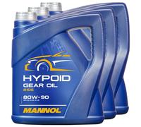 Olio Cambio 3X 4 Litri MANNOL API GL 4 GL 5 LS 80W-90 Cambio