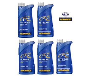 Olio Cambio Differenziale Mannol Hypoid 80W90 5L - API GL4/GL5 Minerale