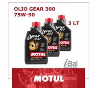 OLIO CAMBIO E TRASMISSIONE GEAR 300 75W90 MOTUL 3LT 105777