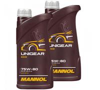 Olio Cambio Mannol 2x 1 Litro 8109 Unigear 75W-80 Api GL-4/GL-5 MIL-L 2105 C