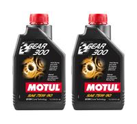 Olio Cambio Motul Gear 300 75W90 2L Racing Sintetico Differenziale Trasmissione