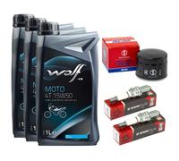 Olio Candele 3L Set Ispezione Filtro per Bwm F 800 GS 650 700 2008-18