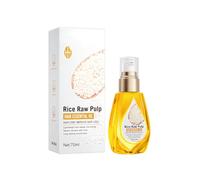 Olio Capelli Estratto Polpa di Riso Crudo 70ml, Olio Ristrutturante e Levigante per Capelli, Formula Nutriente che Conferisce Forza e Luminosità, Ideale per Capelli che Hanno Subito Sollecitazioni