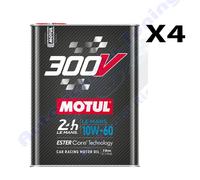 Olio Car Racing Auto Da Competizione Da Gara Motul 300V 10W60 Le Mans 8 Litri