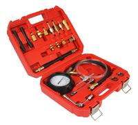 Olio Carburante Tester Pressione Set 0 - 140 Psi 10 BAR Manometro Adattatore