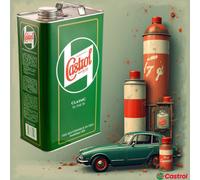 Olio CASTROL CLASSIC XL SAE 30 PER MACCHINE D'EPOCA1925 5000ml in latta