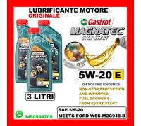 OLIO CASTROL MAGNATEC STOP-START 5W20 E API SN ILSAC GF-5 DA 3 LITRI