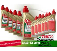 OLIO CASTROL TRANSMAX DEX III MULTIVEHICLE PER CAMBI AUTOMATICI 12 L LIT.15003D