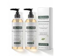 Olio corpo al collagene per rassodare la pelle, 100 ml, rosmarino, olio per il corpo per le donne, rimozione e idratazione, olio rassodante per addome, gambe, braccia, collo (confezione da 2)