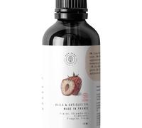 Olio Cuticole Unghie BIO - Trattamento Nutriente & Riparatore arricchito con Vitamina E per Mani e Piedi - Manicure - 100% Naturale, Biologico e Vegan - Cosmos Organic - Gusto Fragola