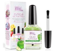 Olio Cuticole Unghie di mani e piedi Professionale 12ml - Fragranza Mela - Olio Idratante e Rigenerante per Cuticole di Mani e Piedi, Sollievo e Freschezza alla pelle secca e Irritata