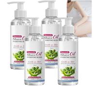 Olio da barba idratante, gel e olio da barba per pelli sensibili, riduce irritazioni, rossori e secchezza, assorbimento rapido, idratazione non grassa per una rasatura confortevole (4pcs)