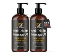 Olio da massaggio anticellulite per massoterapia - Crema rassodante anticellulite al collagene e cellule staminali per donna - 8 fl oz di M3 Natu