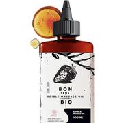 Olio da Massaggio Comestibile, Erotico e Sensoriale - Biologico, Cosmos Organic - Aroma Naturale di Fragola Dolce
