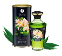 Olio da Massaggio Erotico Riscaldante Shunga Tè Verde - 100 ml