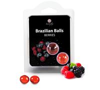 Olio da Massaggio Erotico Secretplay Palle Brasiliane - 2 Unità