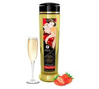 Olio da Massaggio Erotico Shunga - Fragola e Cava, 240 ml